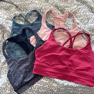 Lululemon sports bras -size 10, lot of 4
